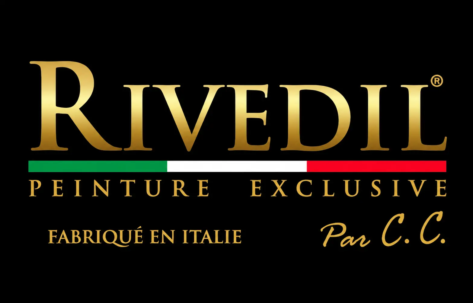 Logo Rivedil — peinture exclusive fabriquée en Italie